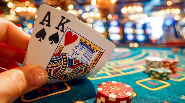 Pre-flop betting round with hole cards hidden from other players